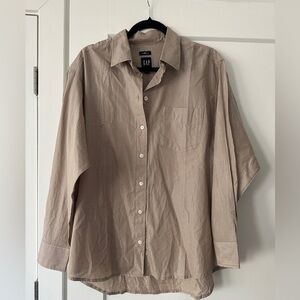 GAP Tan Long Sleeve Shirt